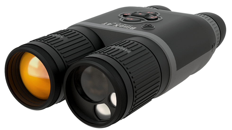 a product shot of ATN BINOX 4T 640 1-10X smart thermal imaging binoculars