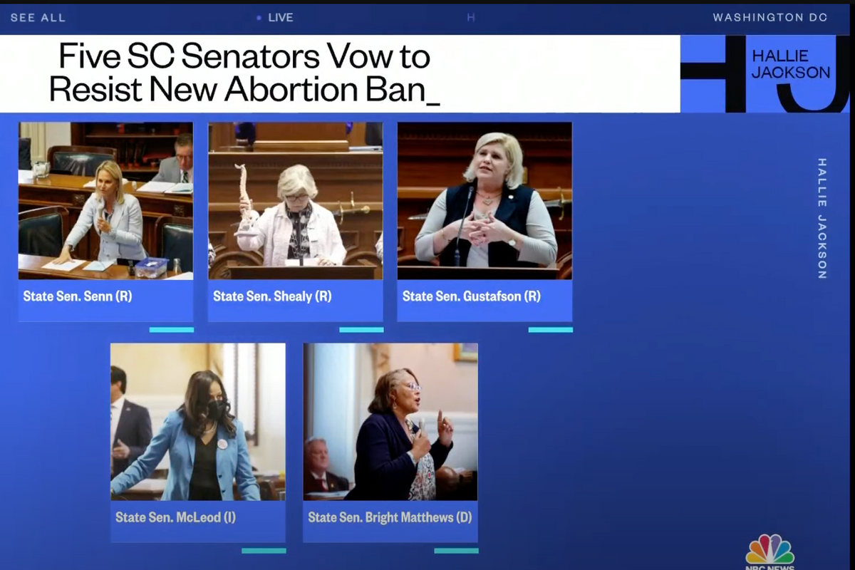 South Carolina Men Who'll Never Become Pregnant Pass Six-Week Abortion Ban