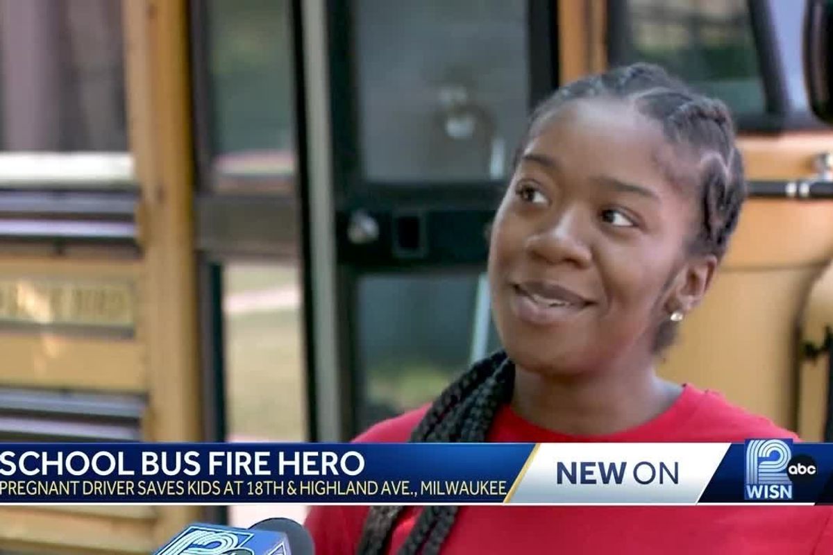 pregnant bus driver; summer break; school bus; hero bus driver