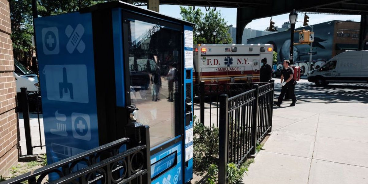 NextImg:New York City unveils new vending machines with drug pipes, Narcan, and 'safer sniffing' kits