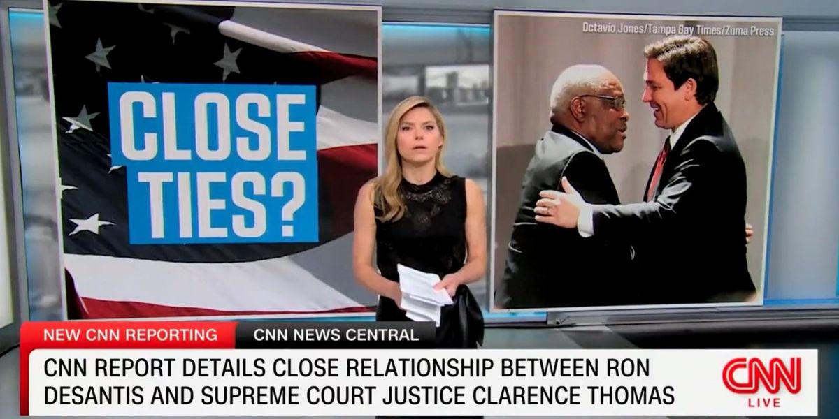NextImg:CNN drops special report about Clarence Thomas, Gov. DeSantis: They once had a 'big bear hug'