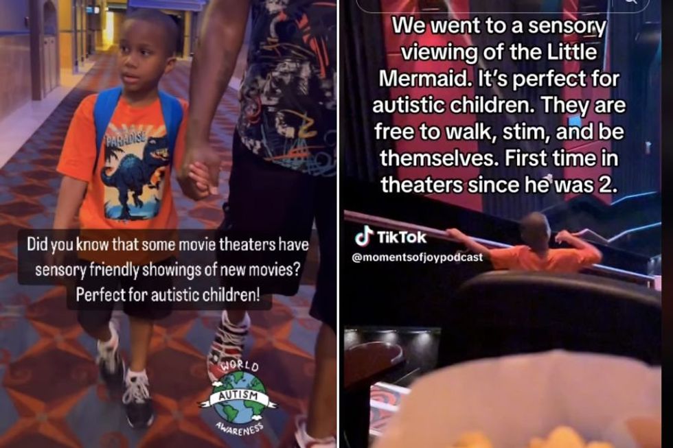 Mom shares her child's sensory-friendly film experience - Upworthy