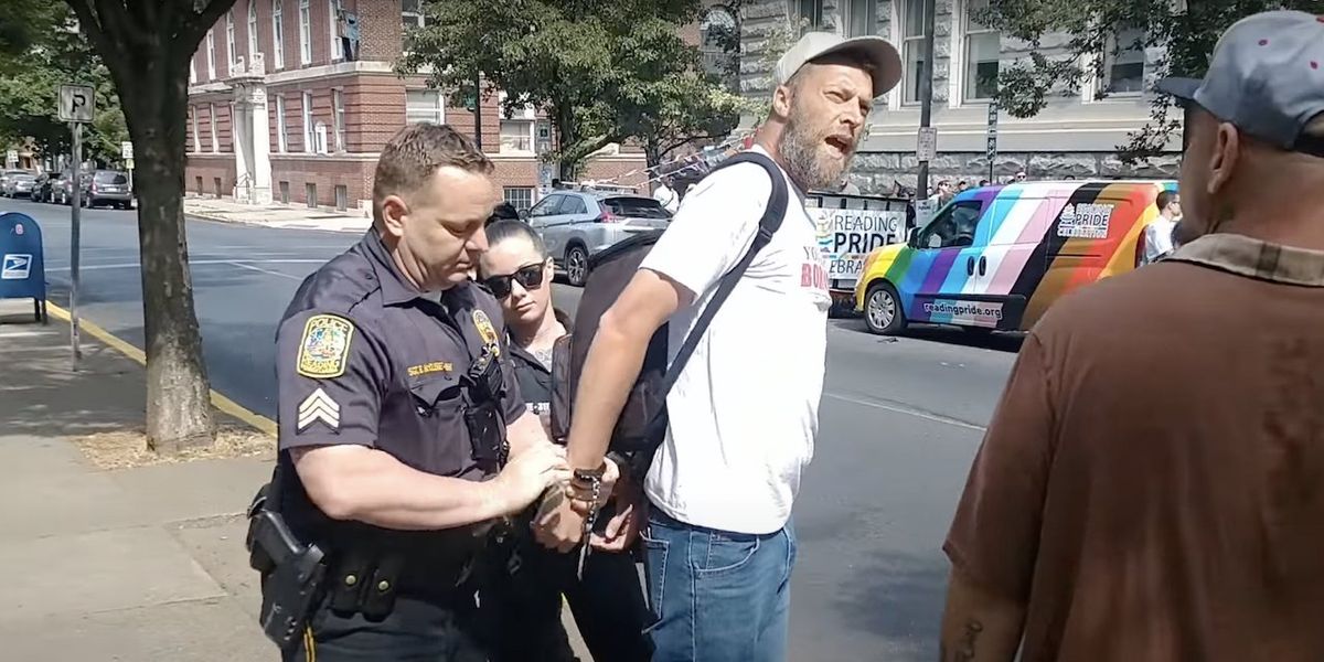 NextImg:Charges dropped against man arrested after trying to quote Bible to Pride rally attendees; official reportedly says legal action may come against police