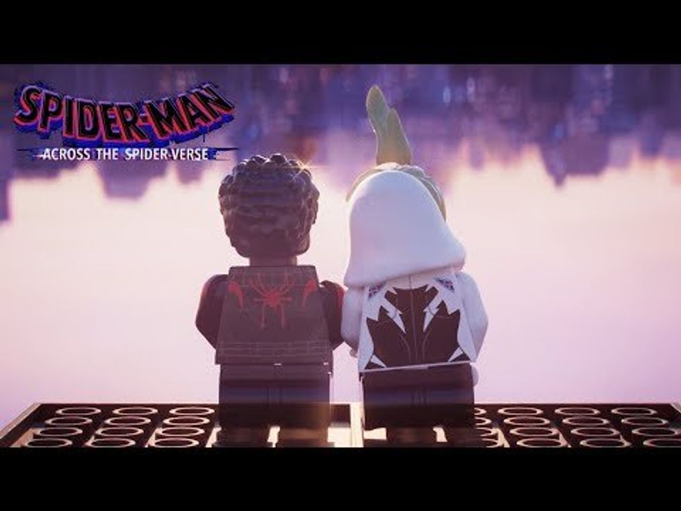 Removed the text from the new Spider-Man: Across the Spider-Verse