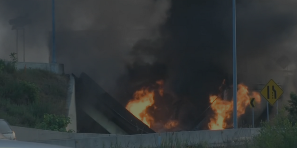 NextImg:Breaking: Portion of Interstate 95 in Philadelphia collapses as tanker burns beneath overpass