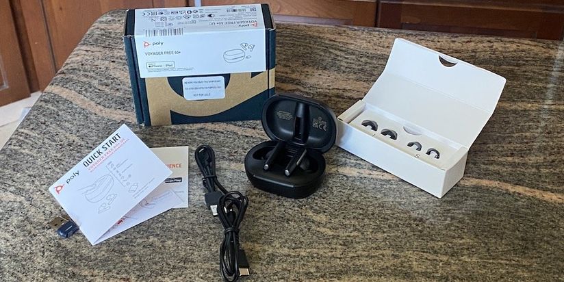 Gearbrain Review Wireless 60+ Free Voyager Case and Earbuds - Poly UC