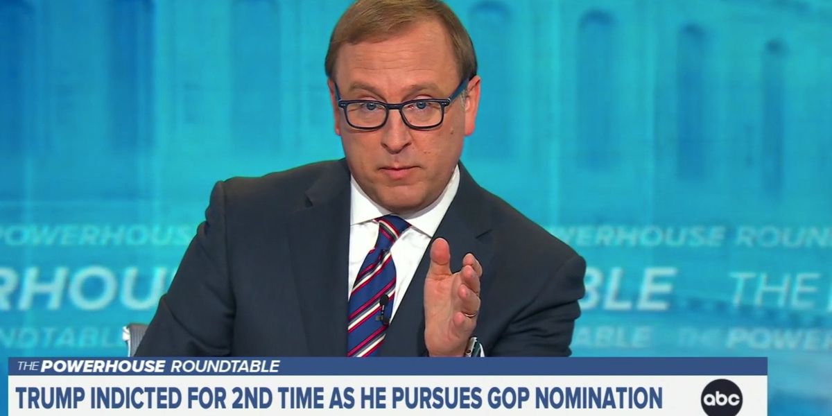 NextImg:ABC anchor asks critical question about Biden over new poll showing Trump's post-indictment support: 'That is a statistical tie'