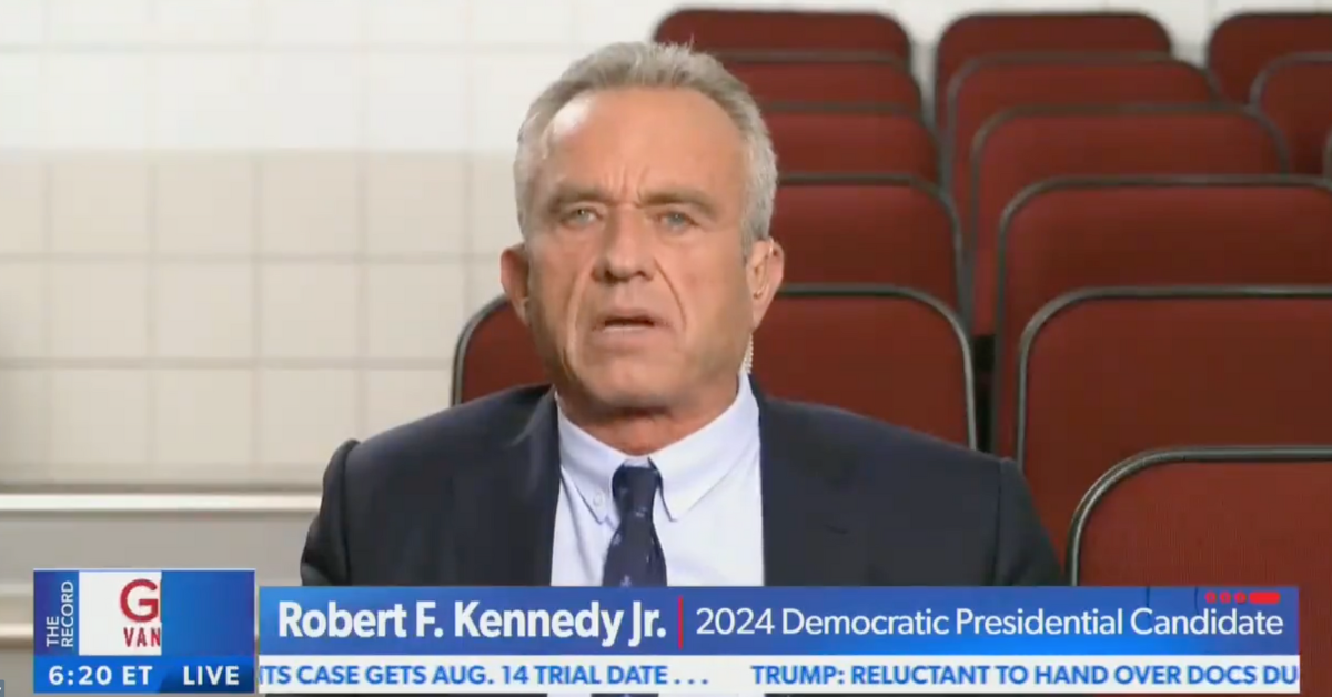 Newsmax screenshot of Robert F. Kennedy Jr.