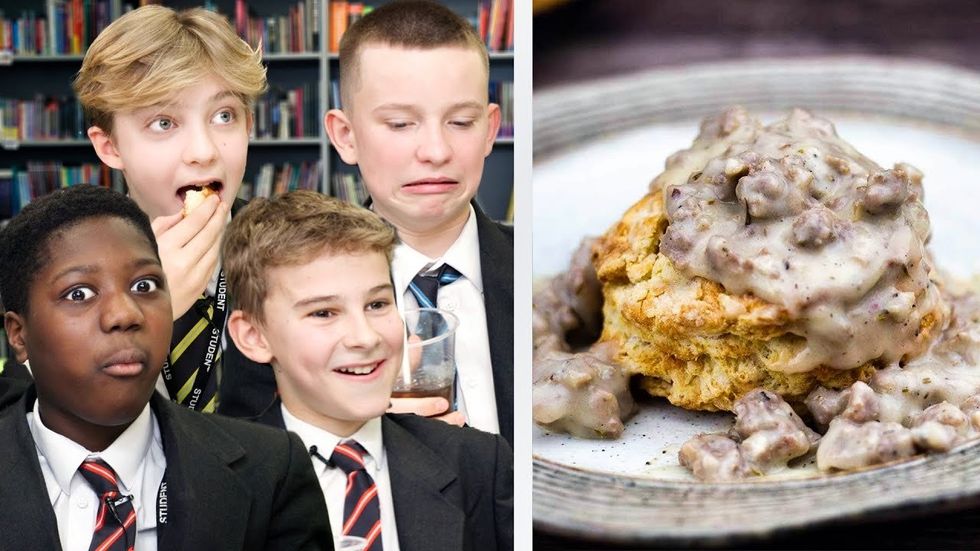 British high schoolers try American Southern food for the first time and their minds are blown