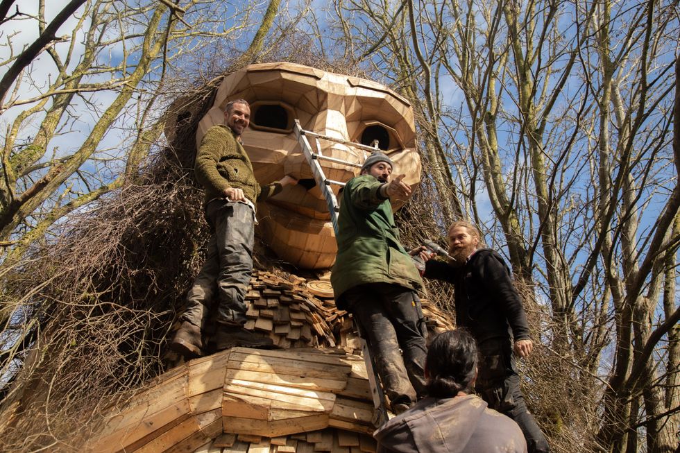 Artists building a troll