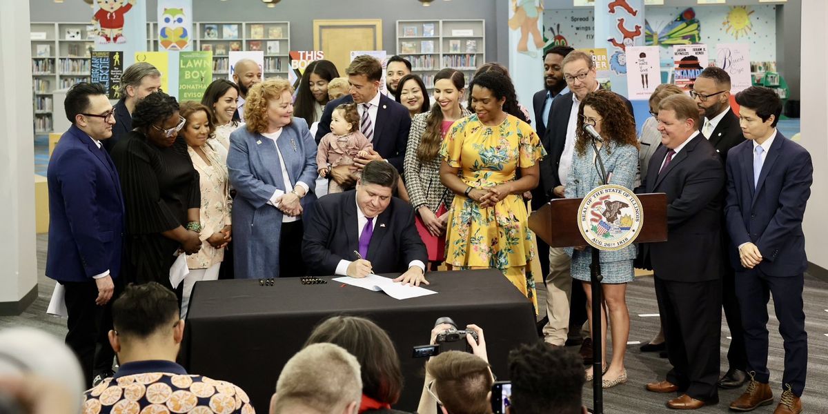 Illinois Gov. Pritzker signs anti-book ban bill; blasts DeSantis, Republicans' 'extreme views' on sexually explicit materials