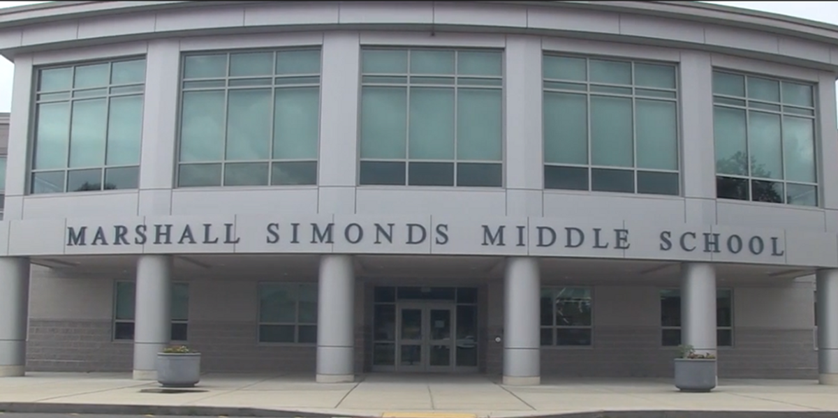 NextImg:Middle school students tear down Pride banners, chant 'USA are my pronouns' while wearing red, white, and blue