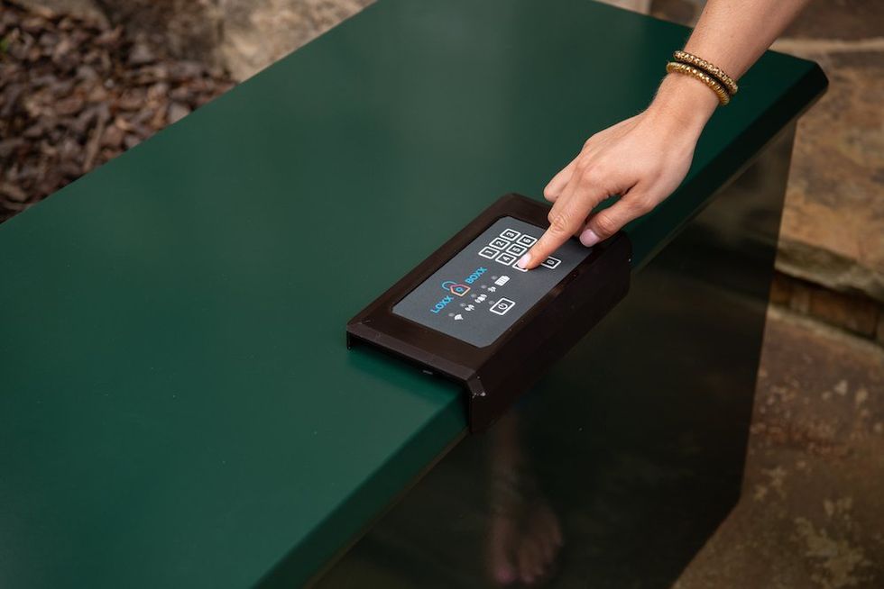 a photo of the keypad for Loxx Boxx Household