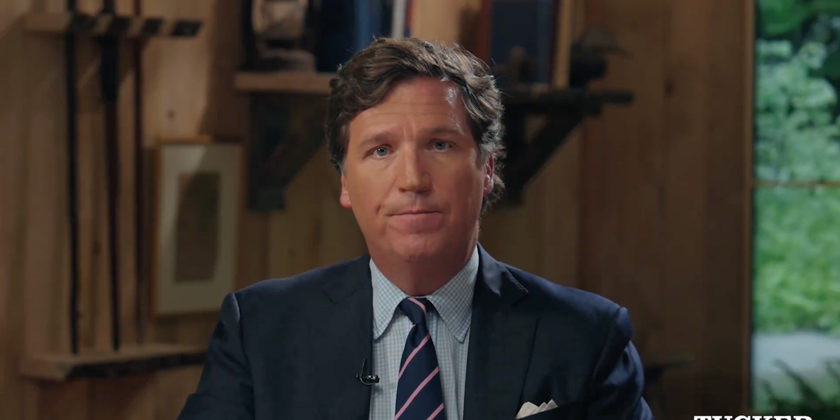 NextImg:Tucker Carlson declares in new monologue that 'they're trying to take Trump out before you can vote for him'