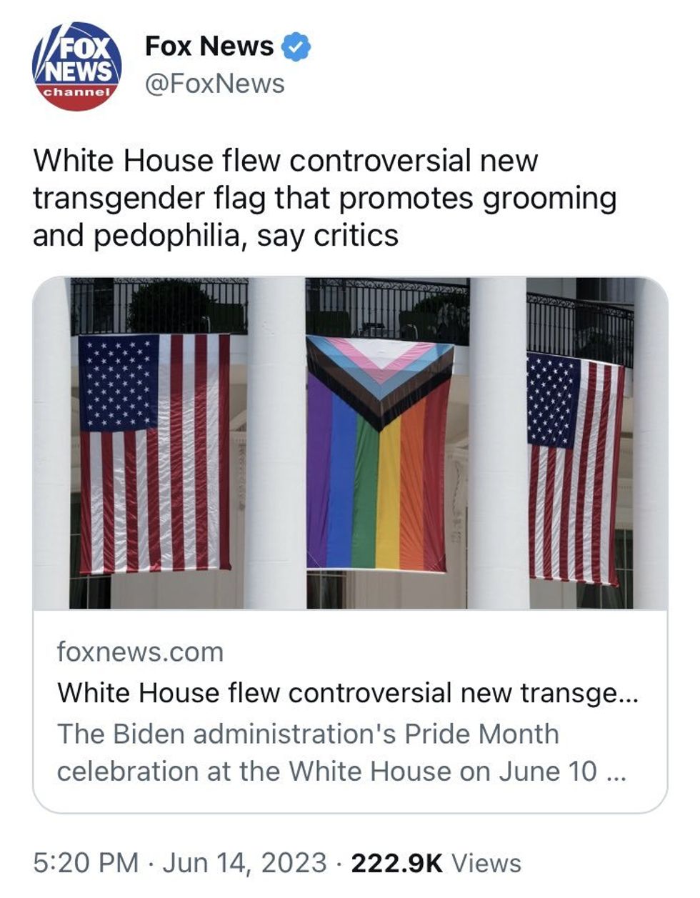 We’ve Reached The ‘Fox News Accuses White House Of Flying Pedophile Flag’ Phase Of Trump News Cycle
