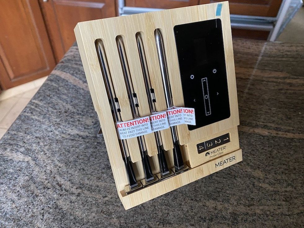 a photo of MEATER Block on a counter