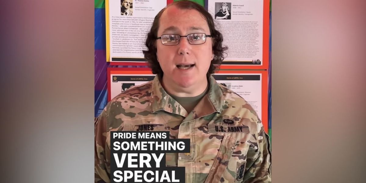 NextImg:Army celebrates trans soldier, claims 'coming out' and 'living as one's true self' saves lives — meanwhile, military recruiting crisis continues