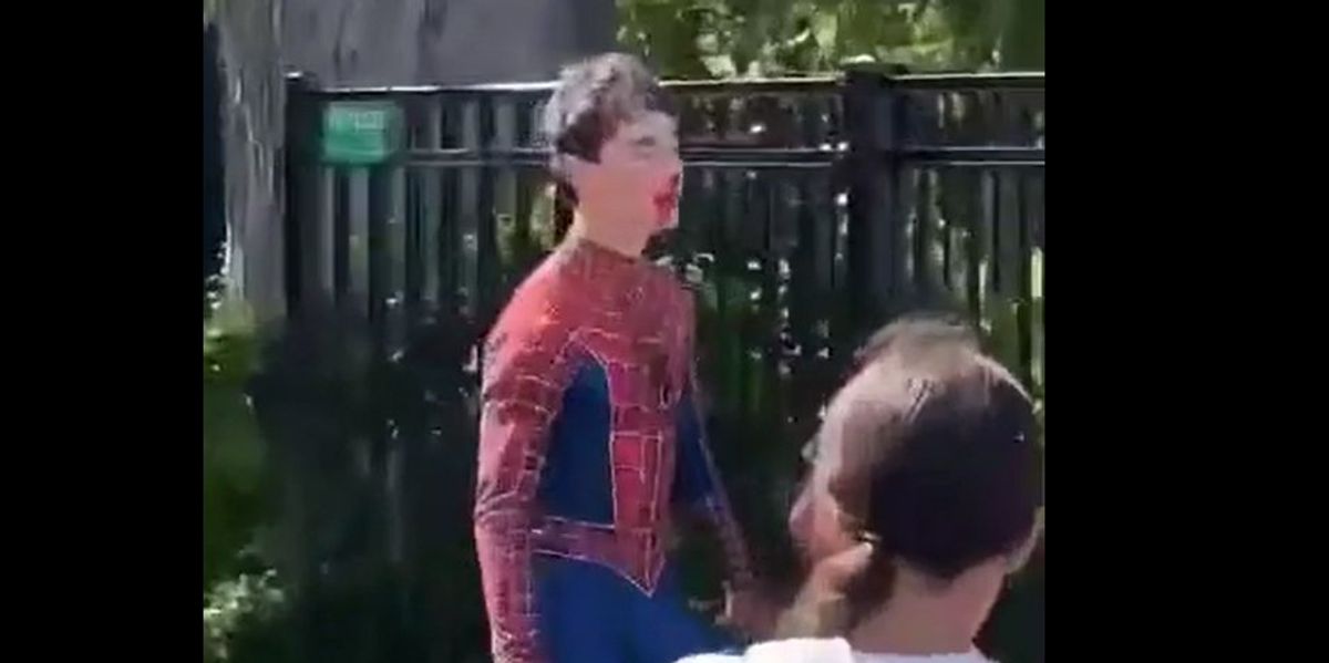 NextImg:New York bullies bust a boy's nose after allegedly luring him to park in his Spider-Man costume