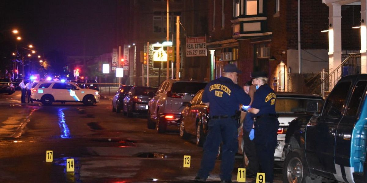 NextImg:Gunman in ballistic vest kills 5 adults, injures 2 children in Philadelphia mass shooting, police say