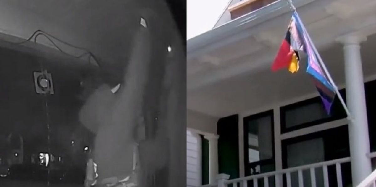 NextImg:Mysterious suspect cuts and burns several Pride flags in Salt Lake City: Report