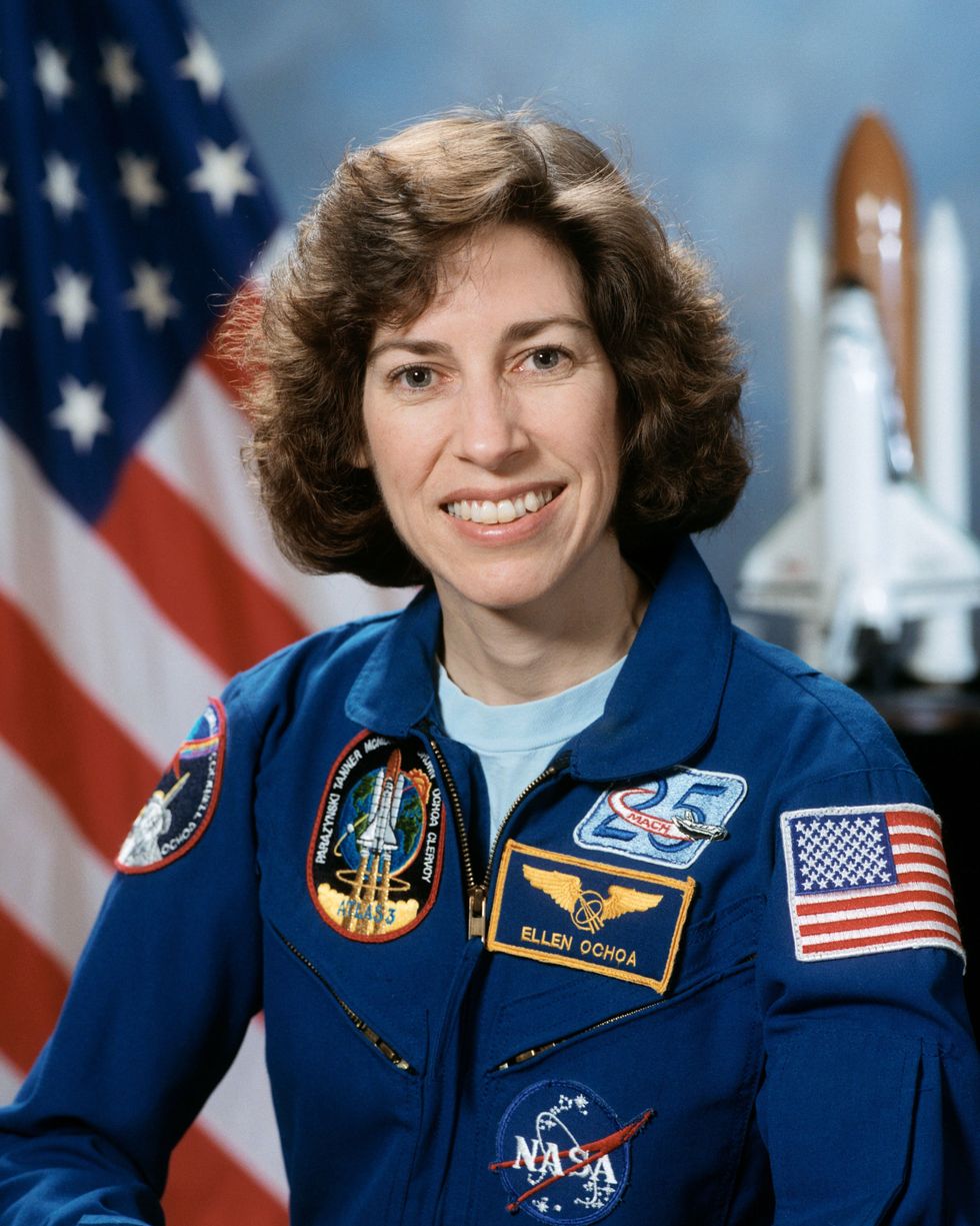 Photo of Dr. Ellen Ochoa in her NASA Uniform