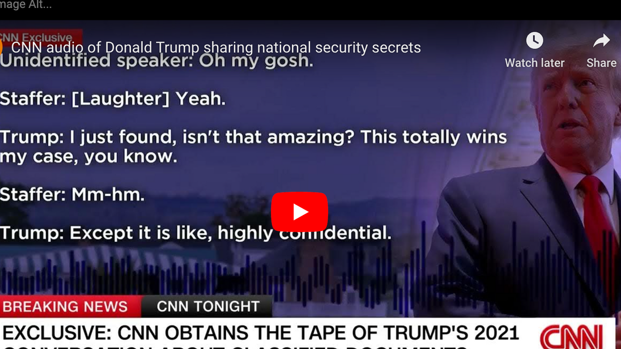 CNN Reveals New Tape Of Trump Sharing Classified Papers (VIDEO)