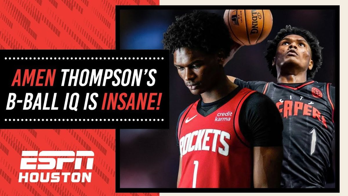 3 reasons why Rockets rookie Amen Thompson has an insane basketball IQ