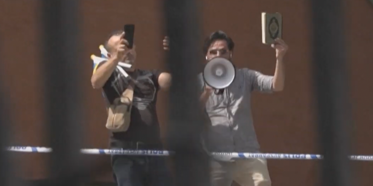 Man sets fire to Quran pages outside main mosque in Stockholm, Sweden, after police grant permit for protest