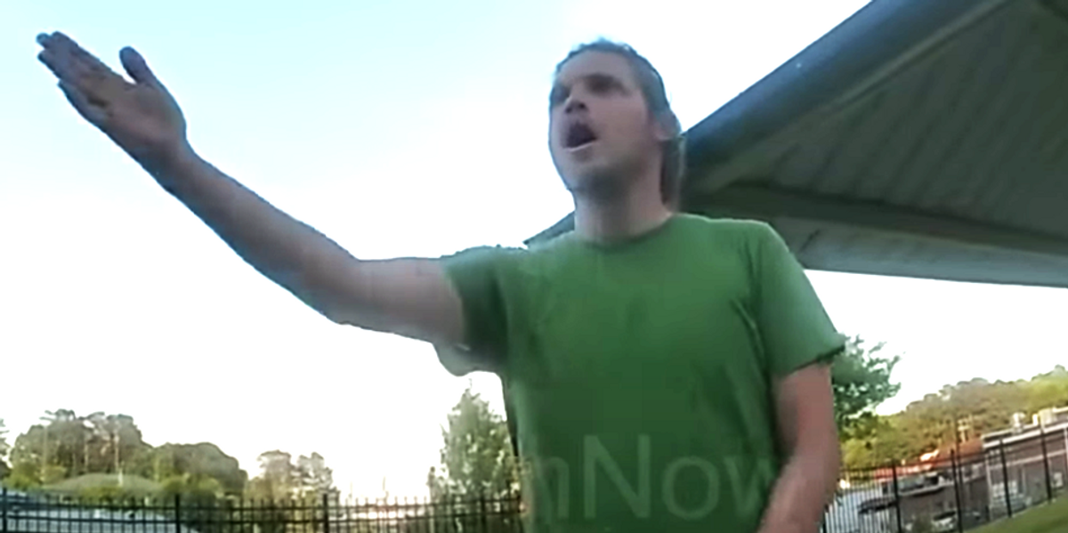 Man cries, fearing he'll be seen as racist for calling police on homeless man who allegedly threatened to stab his family
