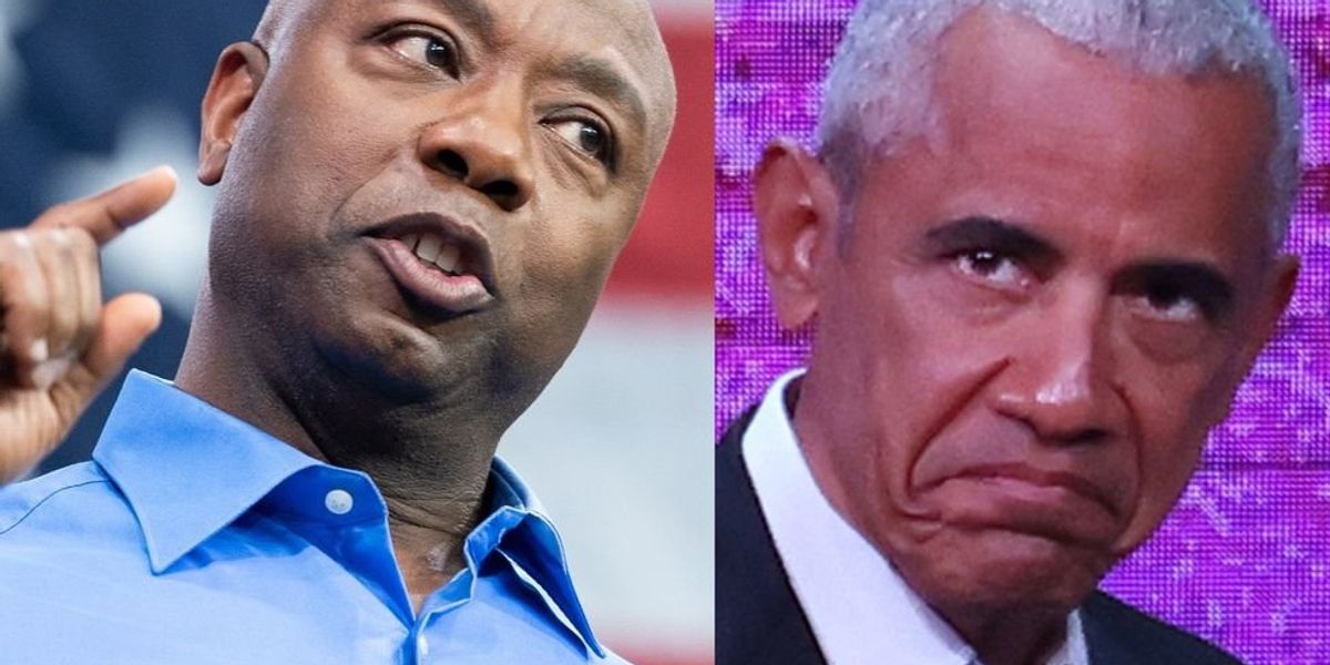 NextImg:Tim Scott rips into Obamas over response to Supreme Court decision on affirmative action: 'A lie from the pit of hell'