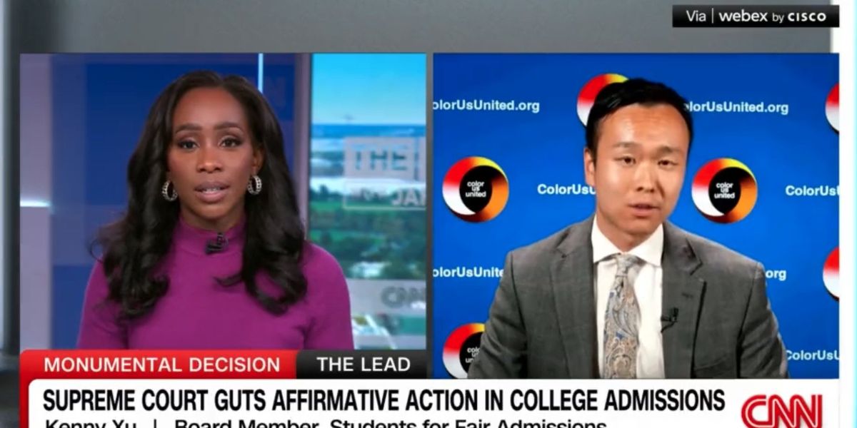 CNN host abruptly ends segment when guest whips out the facts about affirmative action's impact on Asian students