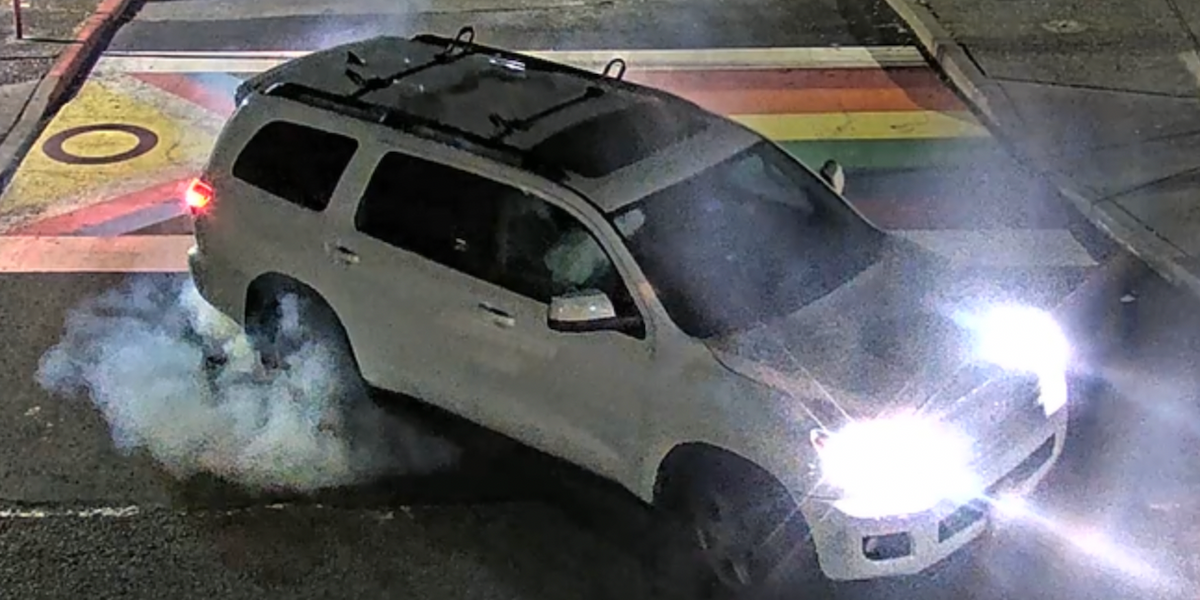 Someone burned rubber on Intersex-Inclusive Progress Pride flag crosswalk — and resulting police probe is thoroughly mocked