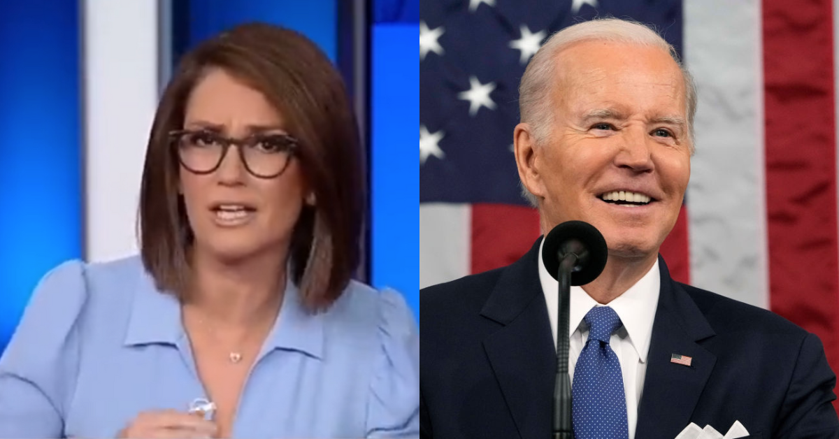 Fox News screenshot of Jessica Tarlov; Joe Biden