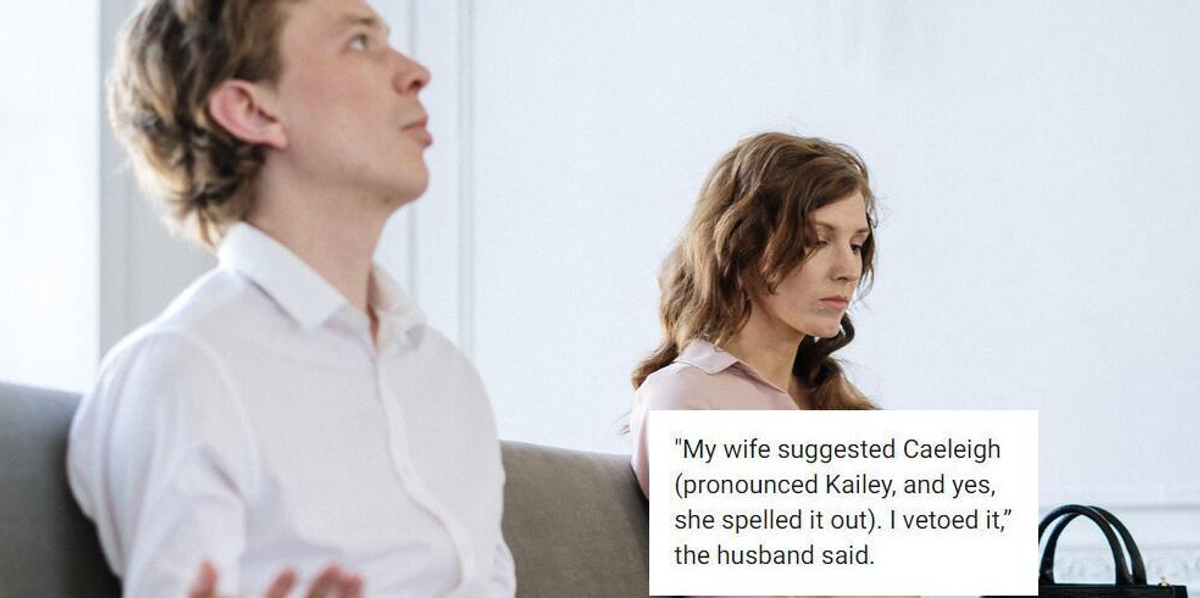 Husband and wife fight over unusual baby names Upworthy(00)