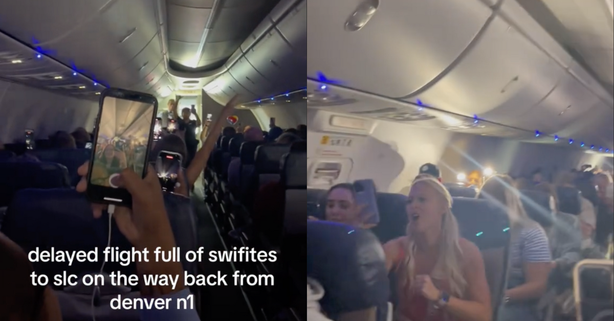 Internet Divided After Plane Full Of Taylor Swift Fans Breaks Into A Singalong During Flight Delay