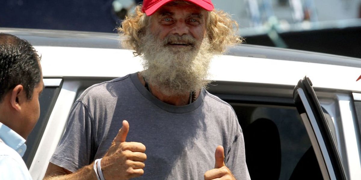 NextImg:Australian man and his dog rescued after floating adrift in the Pacific for nearly 3 months: 'I didn't think I'd make it through the storm'