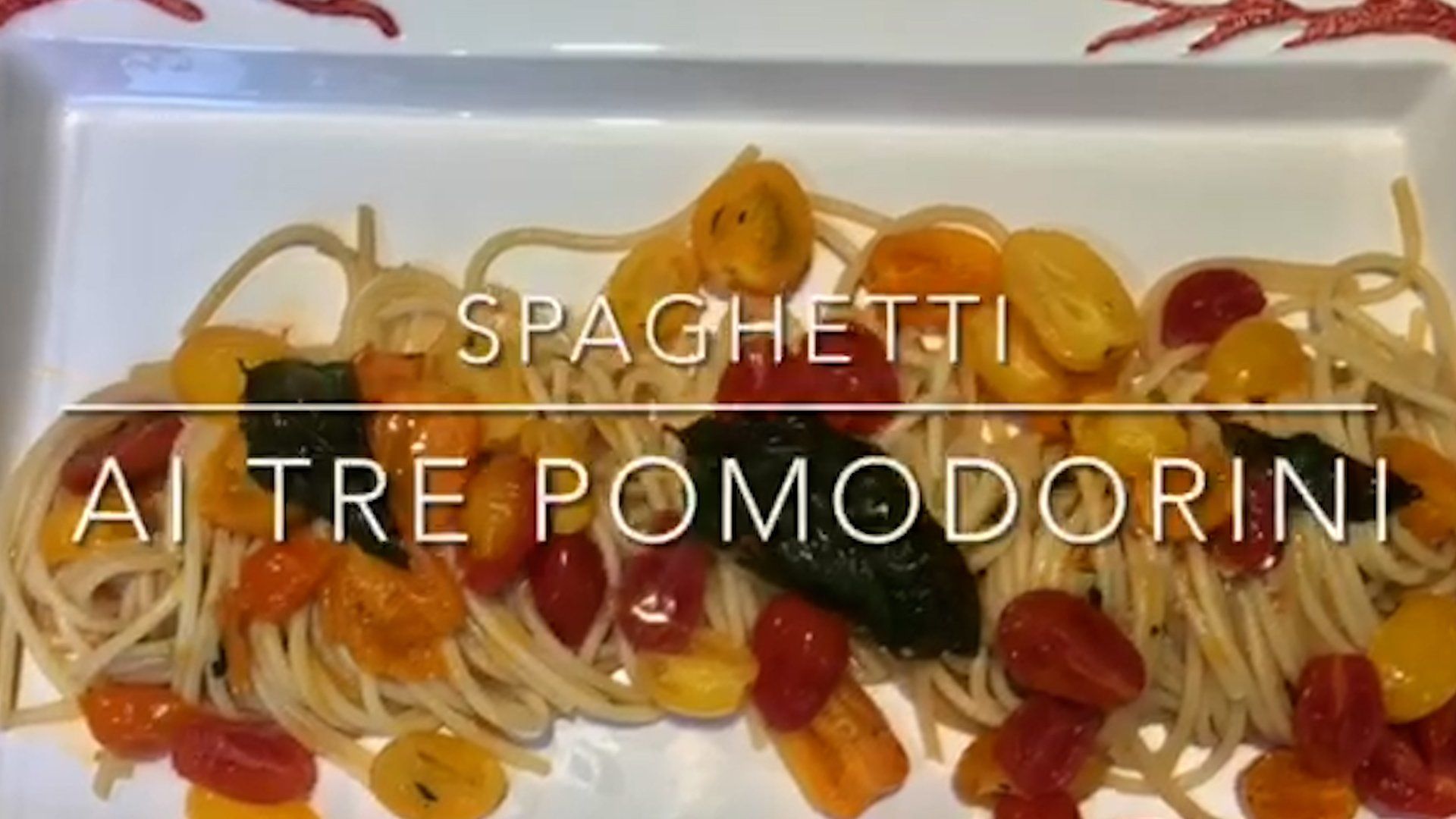 Cuciniamo insieme: spaghetti ai tre pomodorini