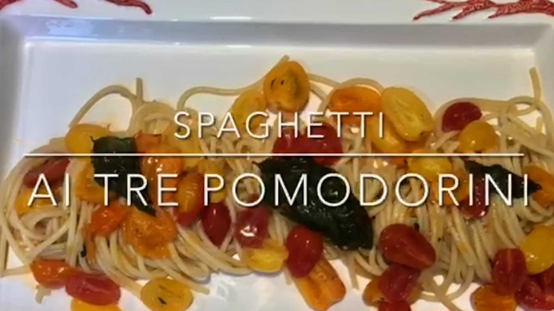 Cuciniamo insieme: spaghetti ai tre pomodorini
