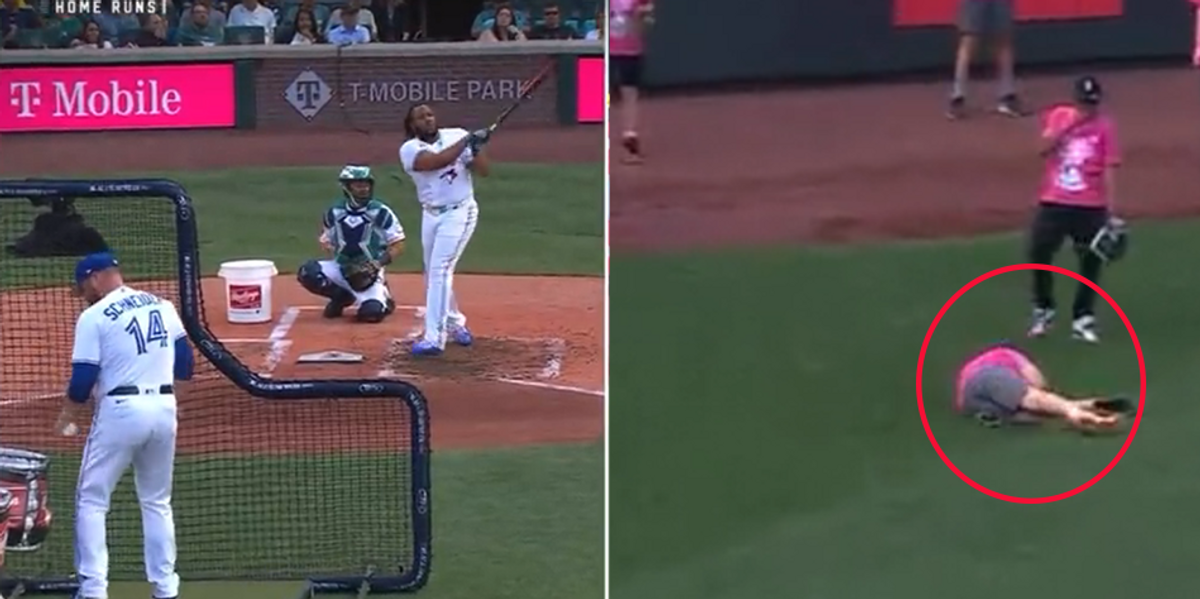 NextImg:Kid knocked out by 115.8 MPH batted ball at MLB Home Run Derby