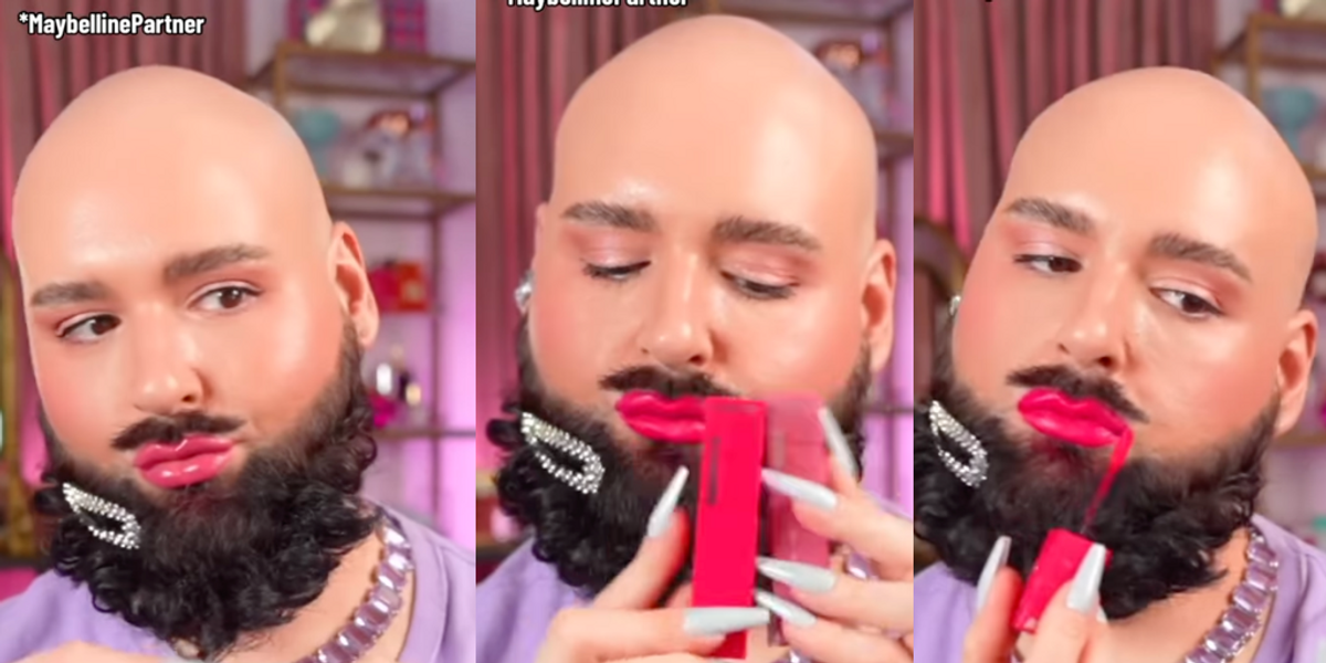 NextImg:'Enough of this creepy crap!' Lauren Chen and other women lambaste Maybelline over bearded person advertising lip color