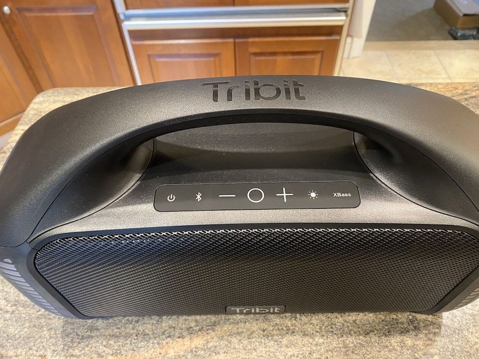 a top view of the Tribit StormBox Blast speaker