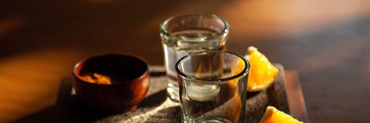 a photo of a tequila shot