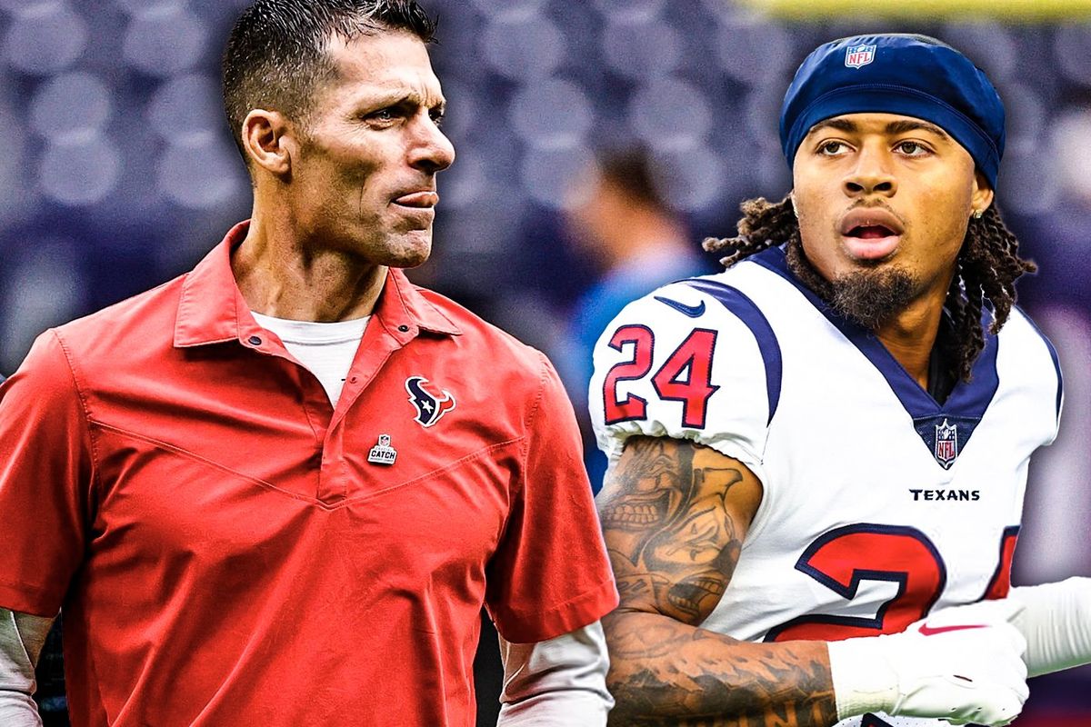 Texans Lovie Smith, Nick Caserio, Derek Stingley