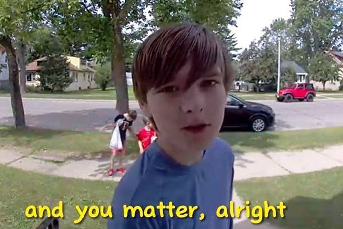 positive affirmations, doorbell camera, ding-dong ditch