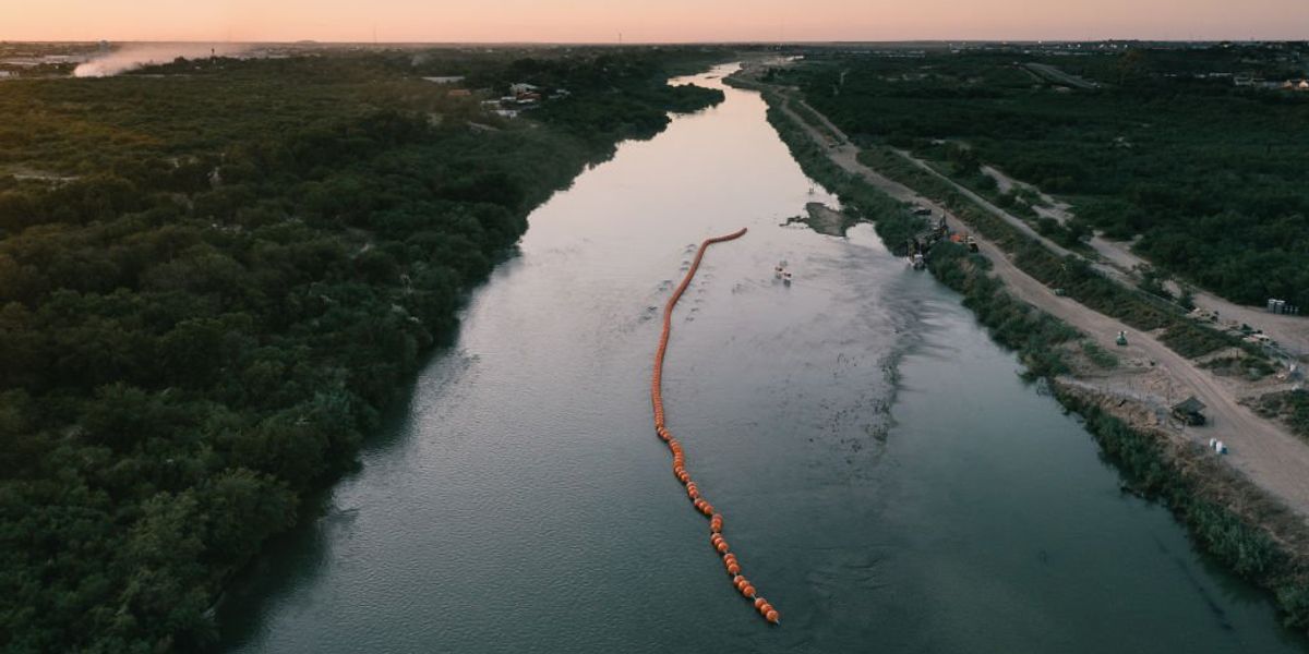 NextImg:Biden DOJ sues Texas, Gov. Abbott over Rio Grande buoy barriers presently helping keep illegal aliens from stealing into the US