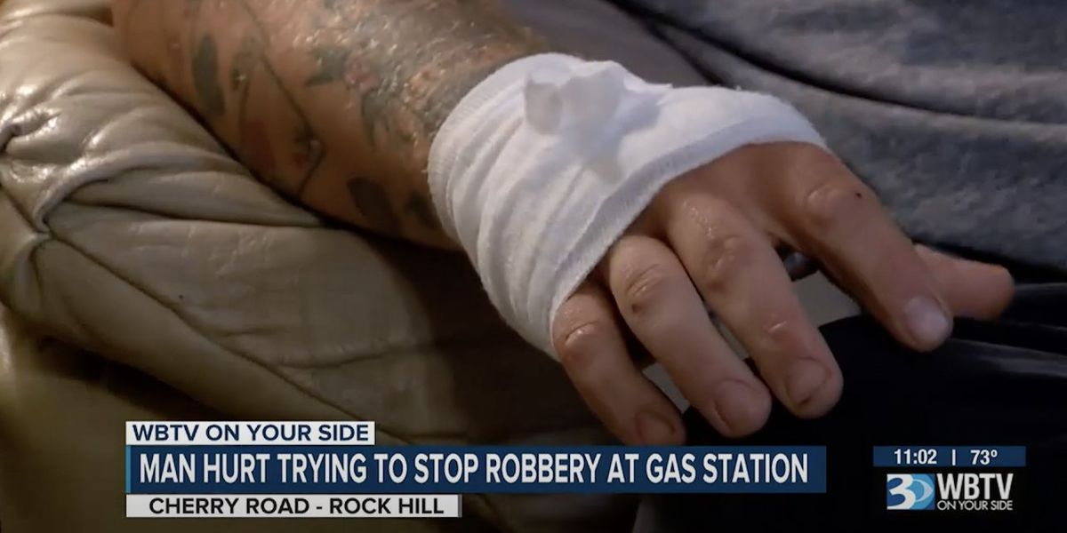 'I knew what I had to do, and I just did it': Customer shot while wrestling gun from armed robber in Circle K