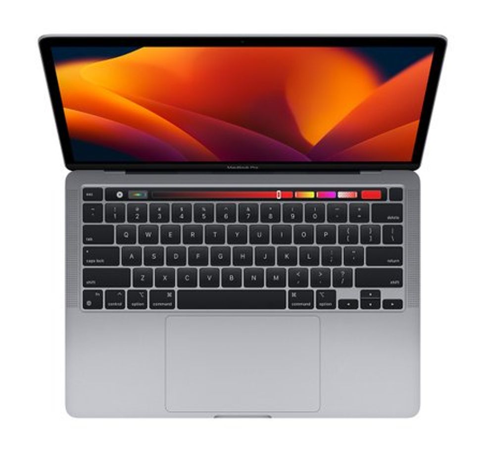 a product shot of new MacBook Pro with M2 chip