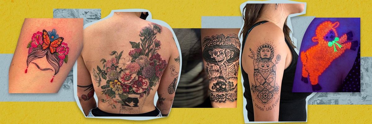 photos of latina tattoo artists' work