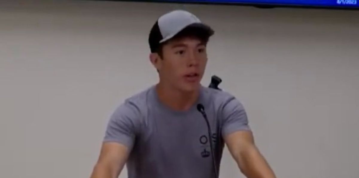 NextImg:Christian arrested while reading Bible aloud at LGBTQ event preaches at city meeting: 'We are all going to stand before God one day'