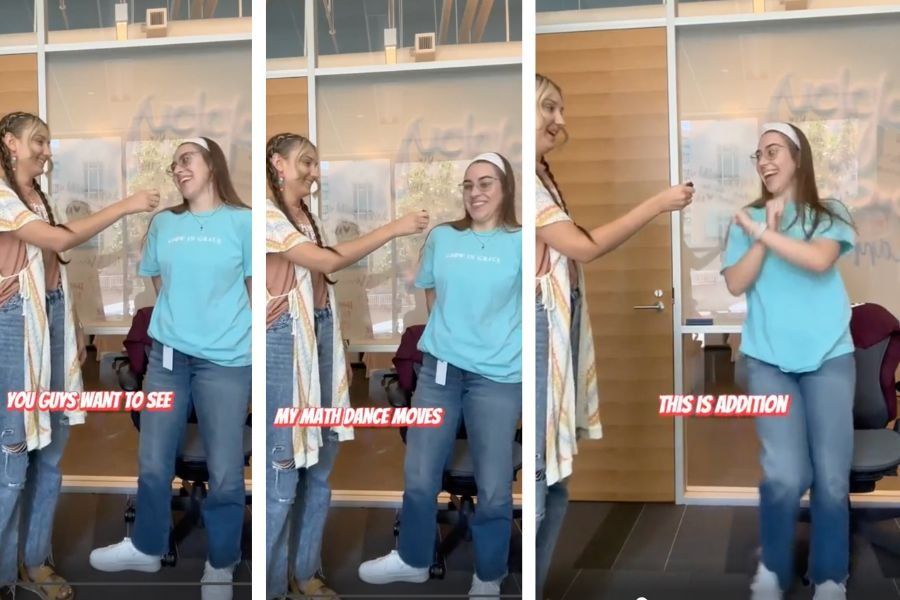 Girl goes viral on Reddit for funny math dance moves